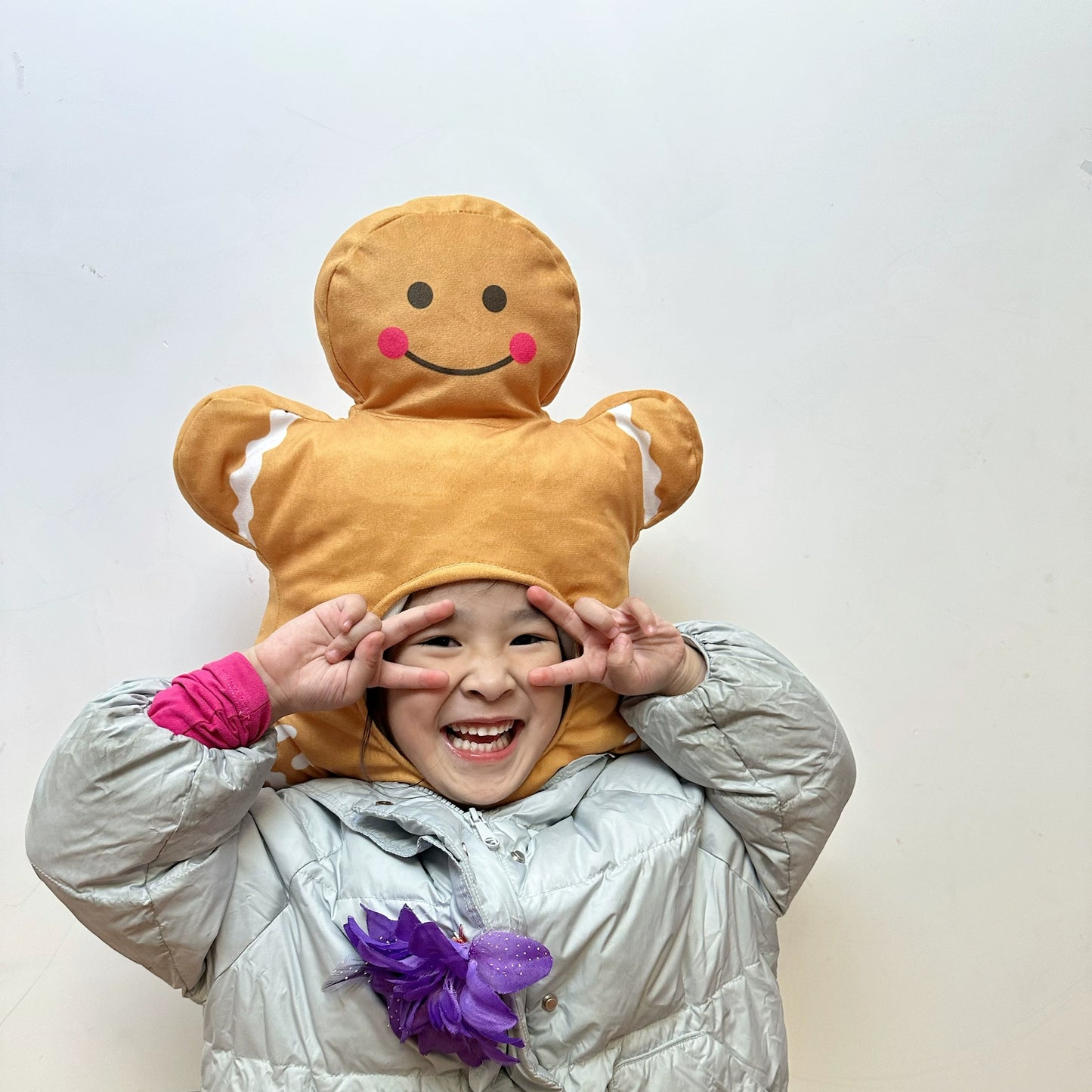 Cute Cartoon Gingerbread Man Travel Christmas Headgear