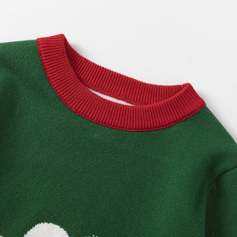 AUSHC - Autumn and Winter Cotton Children's Pullover Knitwear Christmas