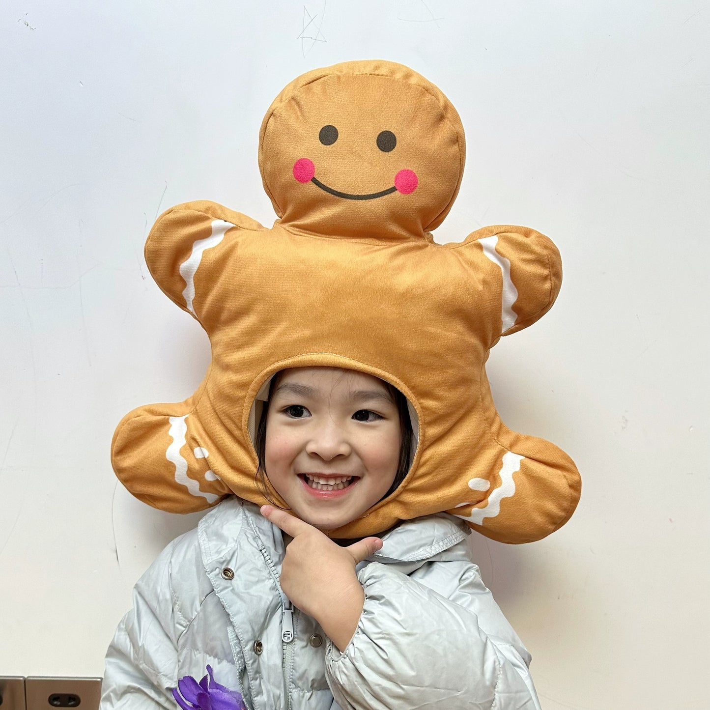 Cute Cartoon Gingerbread Man Travel Christmas Headgear
