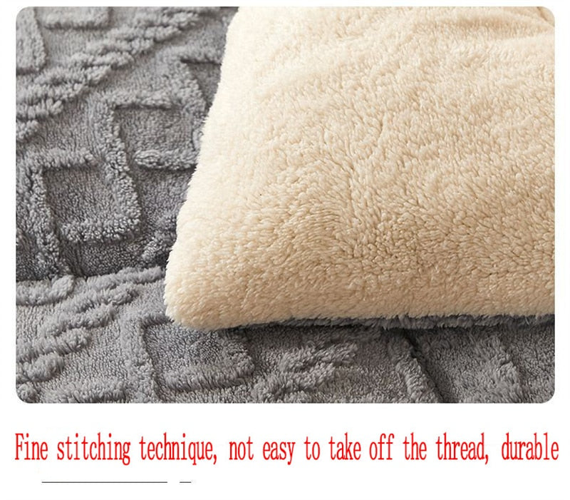 New Super Thick Winter Warm Blanket for Bed Artificial Lamb Cashmere Weighted Blankets Soft Comfortable Warmth Quilt Comforter ⭐⭐⭐⭐⭐Rating