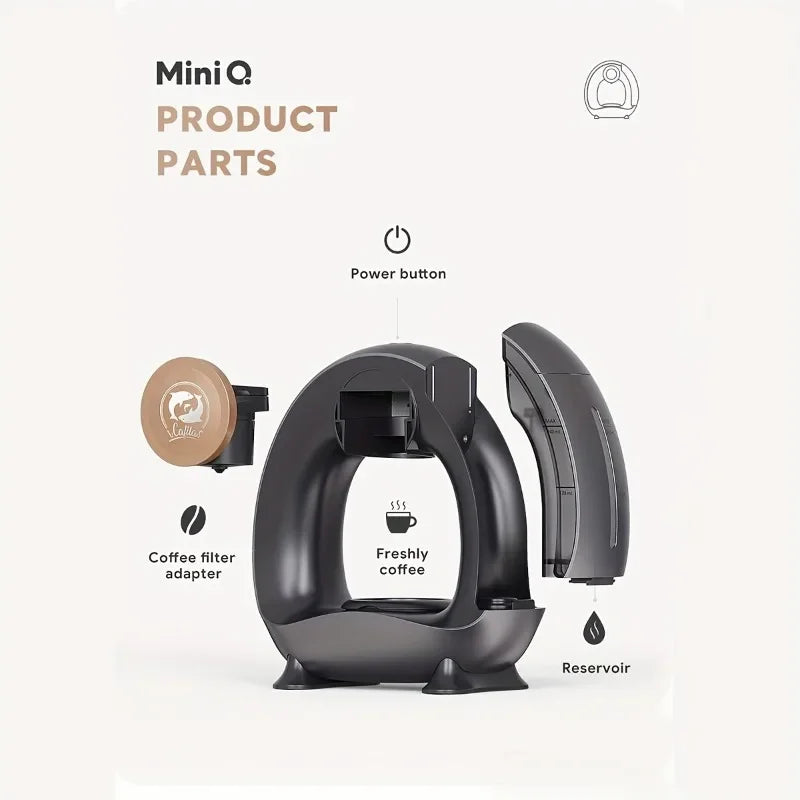 AUSHC - Coffee Machine Quiet Automatic Heating Home Drip One Click Clean Extraction Portable Tea Brewer Office