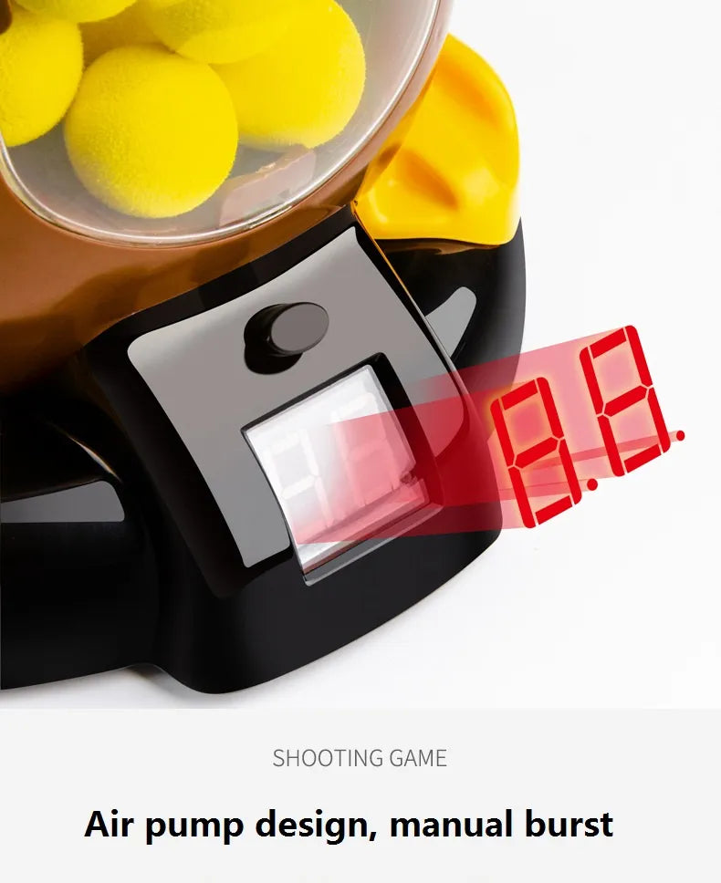 AUSHC - 50% Off Hungry Shooting Duck Toys Air-powered Gun Soft Bullet Ball With Light Electronic Scoring Battle Games Funny Gun Toy for Kids
