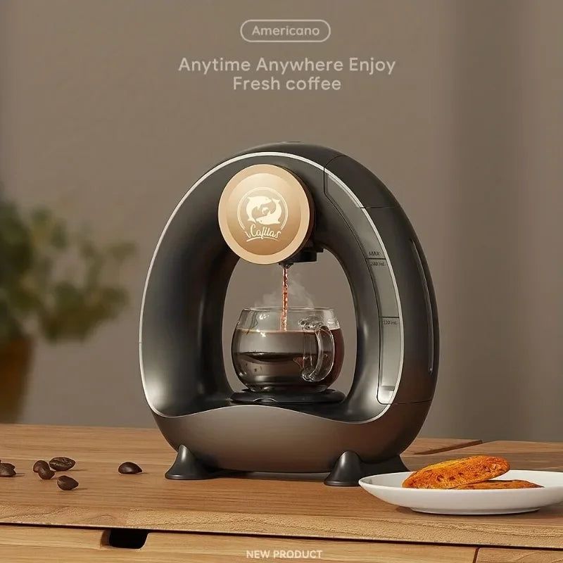AUSHC - Coffee Machine Quiet Automatic Heating Home Drip One Click Clean Extraction Portable Tea Brewer Office