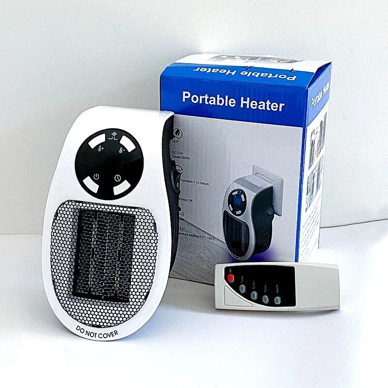 Mini Space Heater Wall Portable Heater with Timer And Adjustable Thermostat Smart Ceramic Space Heater Fan EU US AU UK Plug
