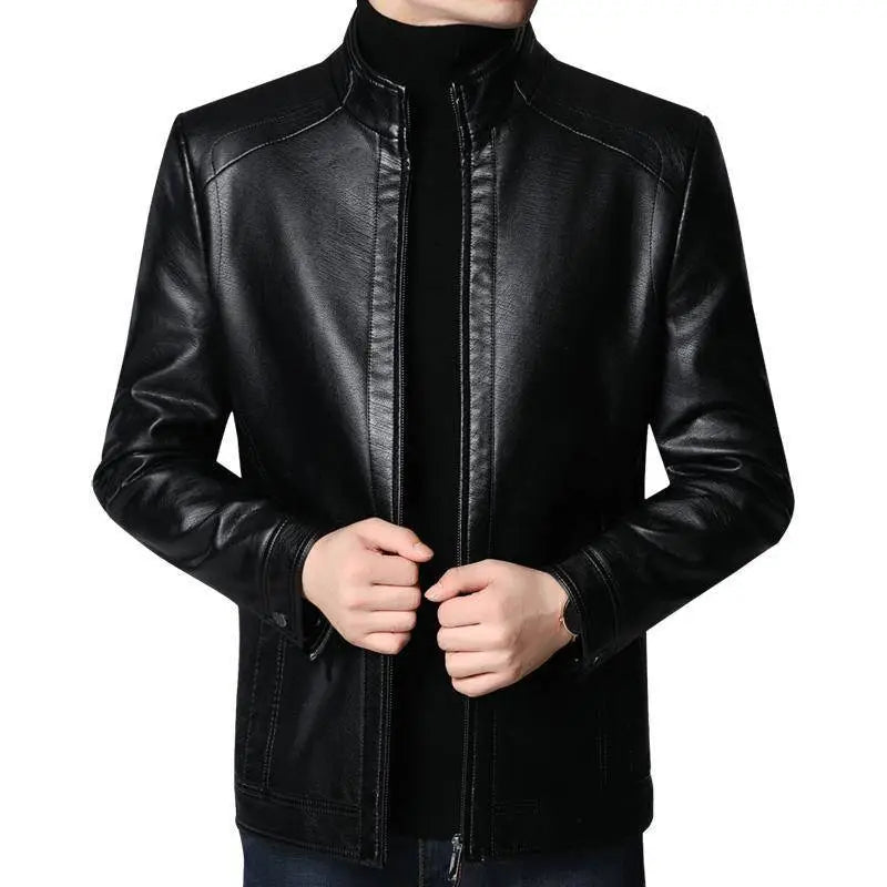 Urban Edge Slim Fit Leather Jacket for Men by WINSTAND