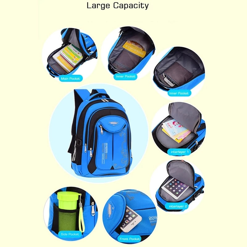 Boys and Girls Backpack School Bag For Children and Teens