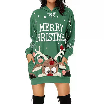 AUSHC - Get into this Season's Cheer with our Hooded Long Sleeve Ugly Sweater