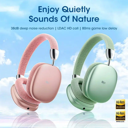 AUSHC - Bluetooth Headphones Max For Apple Samsung Phone Wireless Headset 4D Stereo HiFi Gaming Earphone Sports Smart Noise Cancelling