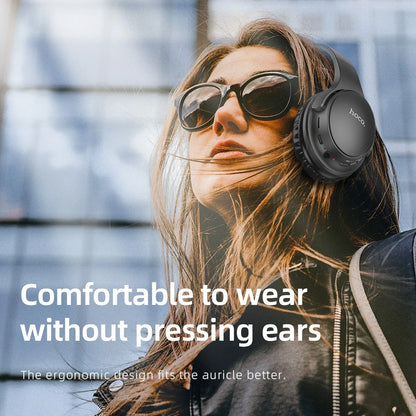 HOCO W40 Bluetooth 5.3 Wireless Headphone Music Headset 40mm Drivers Hands-Free Earphones Support AUX TF HiFi Sport Headphone