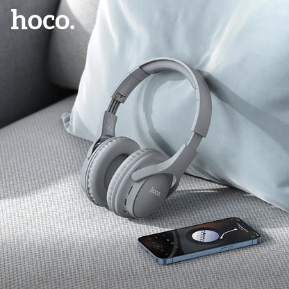 HOCO W40 Bluetooth 5.3 Wireless Headphone Music Headset 40mm Drivers Hands-Free Earphones Support AUX TF HiFi Sport Headphone