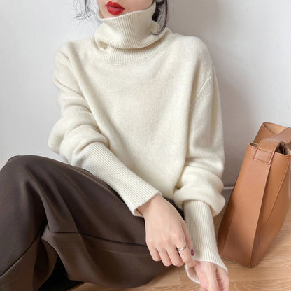 Women's Autumn/Winter Cashmere Turtleneck Sweater