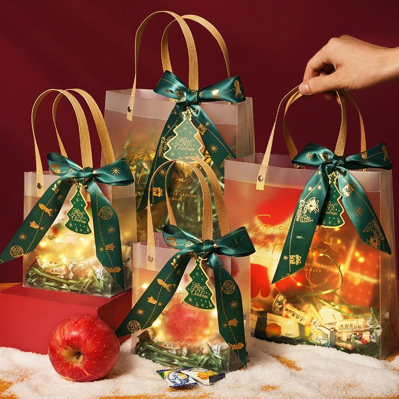 Christmas Eve Apple Gift Box Empty Box Packaging 2023 Christmas Decorative Gift Small Gift Creative Gift Bag