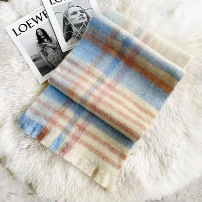 Luxurious Women Plaid Pashmina Cashmere Shawl with Tassels  ⭐️⭐️⭐️⭐️⭐️ Rating!